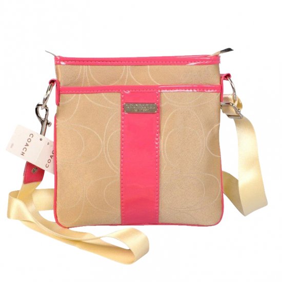 Coach Swingpack In Signature Small Khaki Crossbody Bags CFU Coach Swingpack In Signature Small Khaki Crossbody Bags CFU